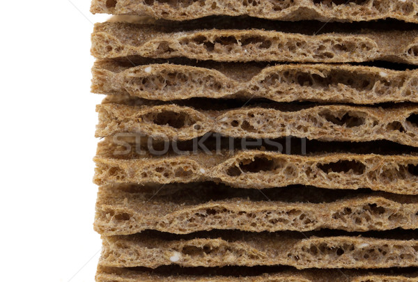 Stack of crackers (breakfast) isolated Stock photo © michaklootwijk