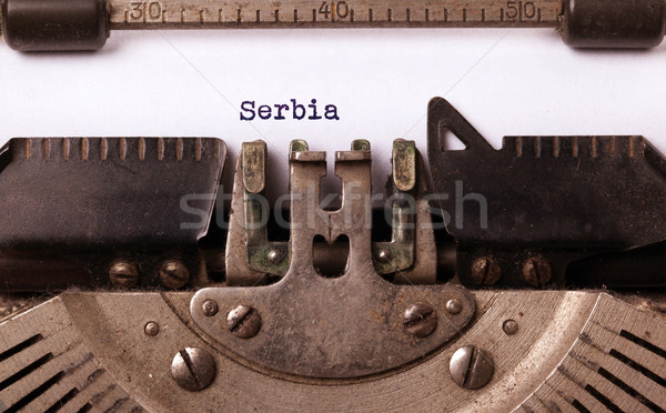 Old typewriter - Serbia Stock photo © michaklootwijk