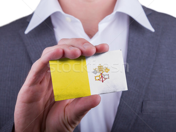 Geschäftsmann Karte matt Papier Wirkung Stock foto © michaklootwijk