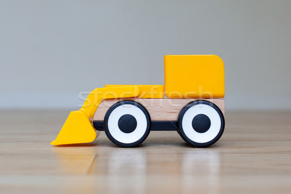 Stock photo: Simple wheel dozer toy
