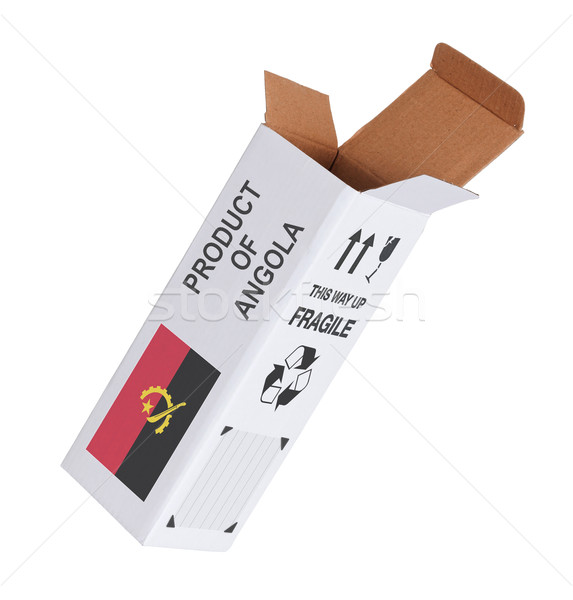 Exporter produit Angola papier boîte [[stock_photo]] © michaklootwijk