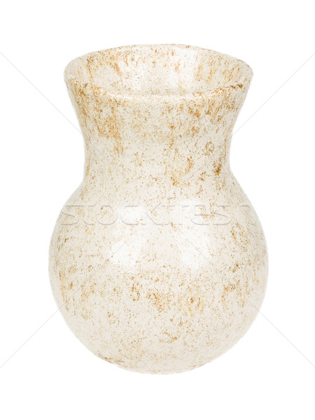 Vieux vase argile isolé blanche design [[stock_photo]] © michaklootwijk
