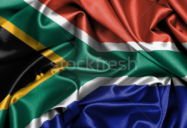 Satin flag, three dimensional render Stock photo © michaklootwijk