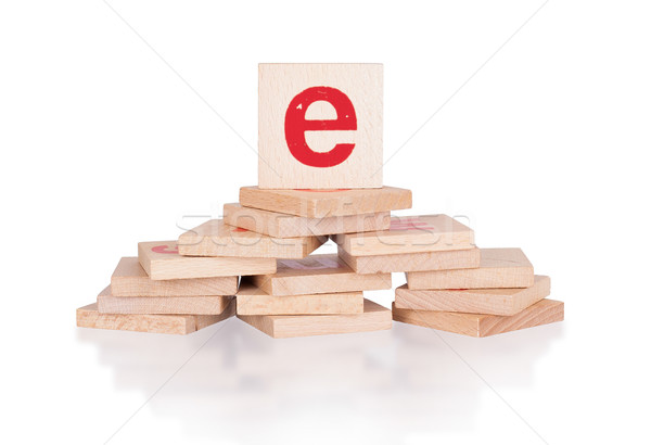 Alphabet - letter E Stock photo © michaklootwijk