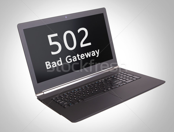 Http Status Code schlecht Gateway Laptop Stock foto © michaklootwijk