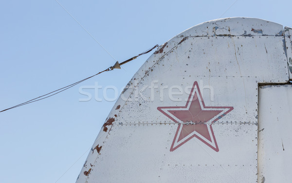 Star symbol on an old warplane Stock photo © michaklootwijk