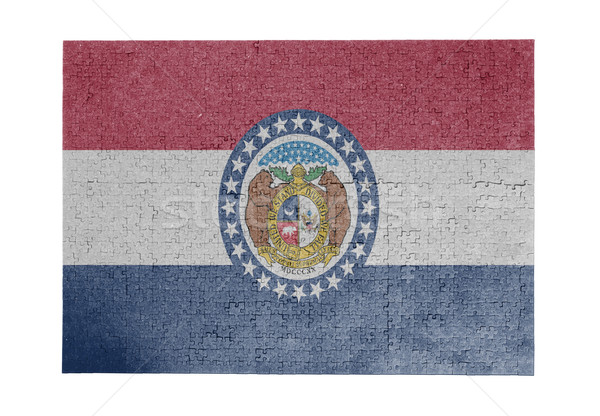 Groot 1000 stukken Missouri vlag Stockfoto © michaklootwijk