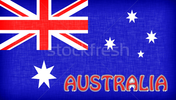 Flag of Australia with letters Stock photo © michaklootwijk