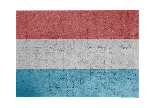 Nagy kirakós játék 1000 darabok Luxemburg zászló Stock fotó © michaklootwijk