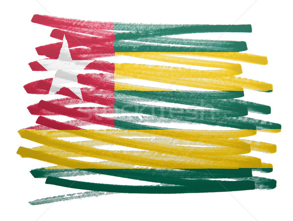Bayrak örnek Togo kalem iş boya Stok fotoğraf © michaklootwijk