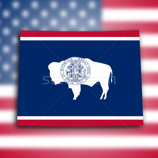Map of Wyoming Stock photo © michaklootwijk