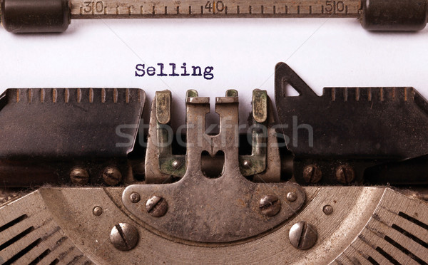 Vintage inscription made by old typewriter Stock photo © michaklootwijk