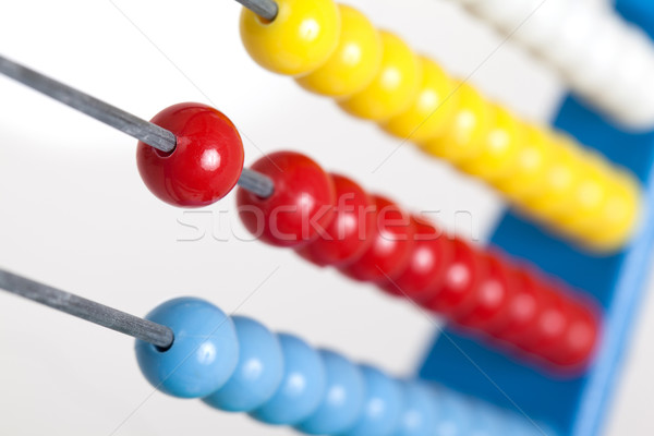 Farbenreich abacus selektiven Fokus alten Rechner Stock foto © michaklootwijk