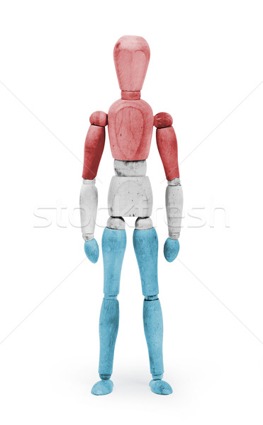Wood figure mannequin with flag bodypaint - Luxembourg Stock photo © michaklootwijk