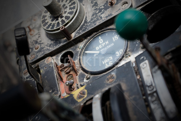 Központ konzol repülőgép öreg orosz számítógép Stock fotó © michaklootwijk