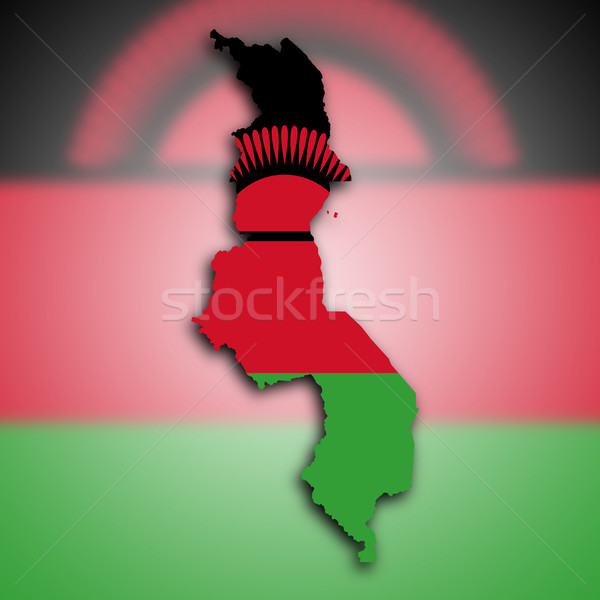 Mappa Malawi bandiera texture design sfondo Foto d'archivio © michaklootwijk