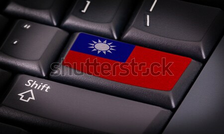 Flag on keyboard Stock photo © michaklootwijk