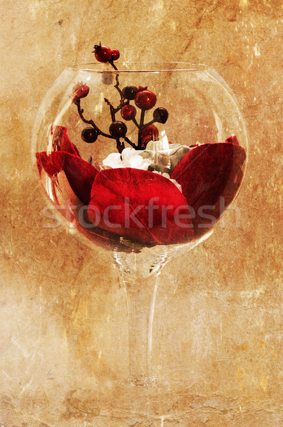 Foto stock: Vidro · vaso · isolado · sólido · flor · fundo