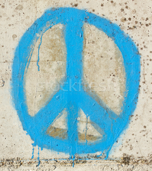 Simple graffity on a concrete wall (piece) Stock photo © michaklootwijk