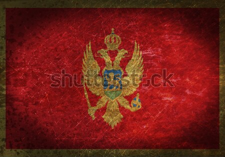 Weinen Frau Schmerzen Trauer Flagge Montenegro Stock foto © michaklootwijk
