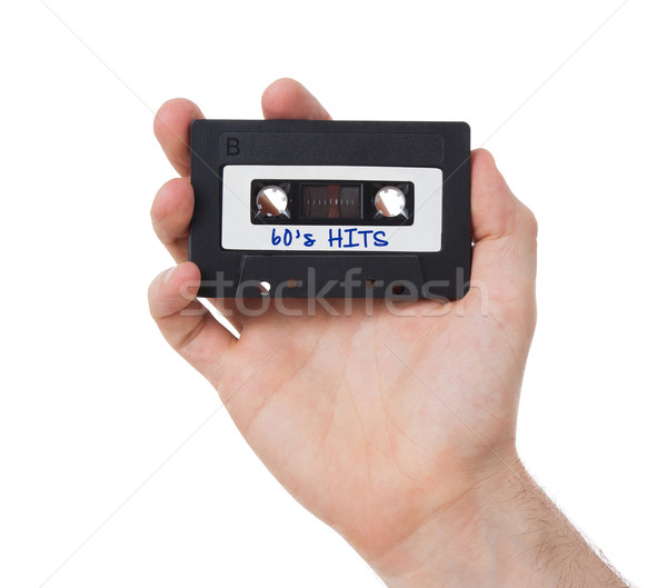 Vintage audio cassette nastro isolato bianco Foto d'archivio © michaklootwijk