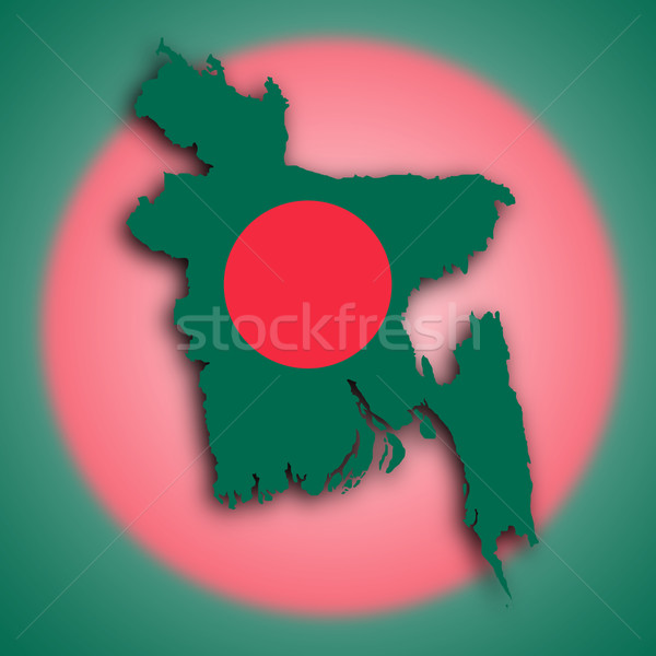 карта Бангладеш обои азиатских белый графических Сток-фото © michaklootwijk