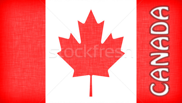 Flag of Canada with letters Stock photo © michaklootwijk