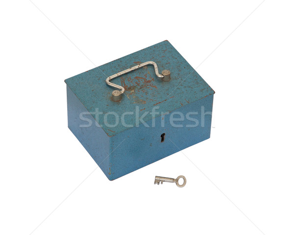 Blue moneybox isolated Stock photo © michaklootwijk