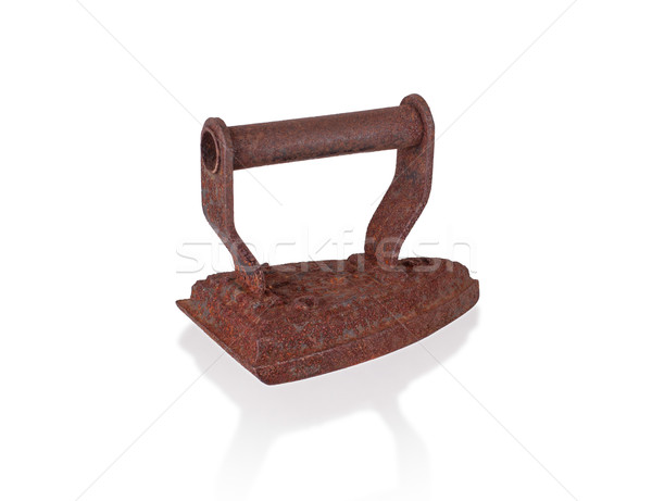 Old iron isolated  Stock photo © michaklootwijk