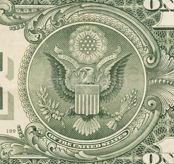 US one Dollar bill, close up, seal USA Stock photo © michaklootwijk