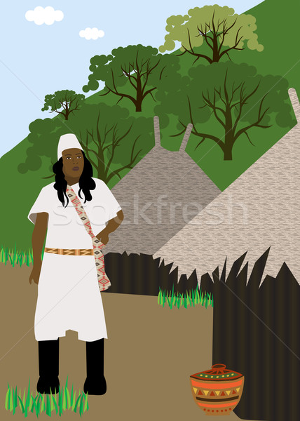 Indian stam Colombia tekening Stockfoto © MichalEyal