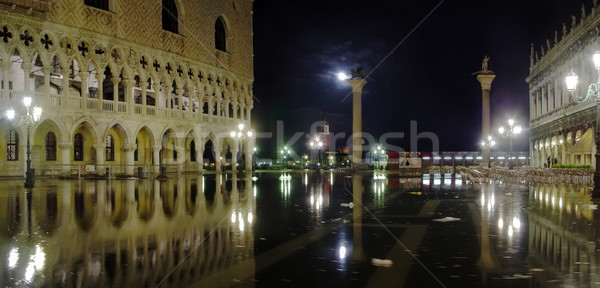Wody ekologia Wenecja czyszczenia powódź placu Zdjęcia stock © michey