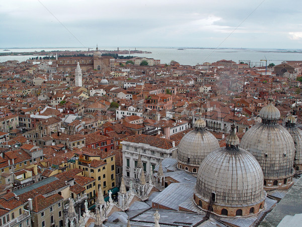 Top vedere Venetia acoperiş case Imagine de stoc © michey