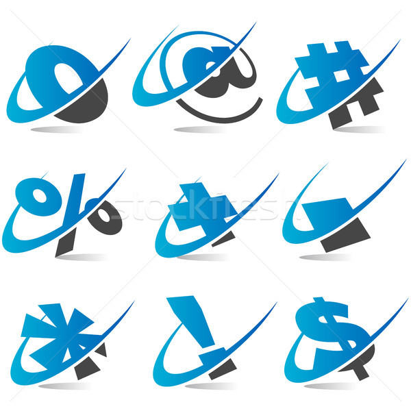 Swoosh Symbol Icons Stock photo © Mictoon