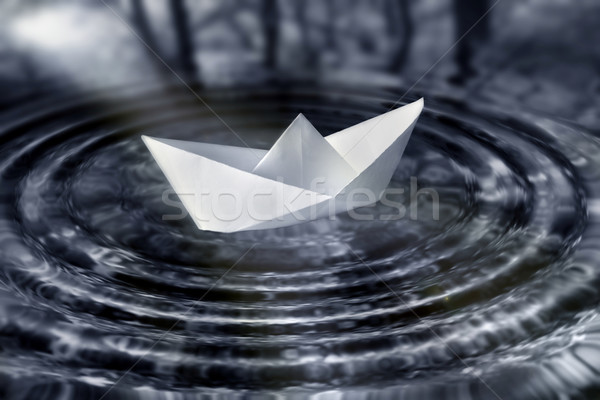 Paperboat Stock photo © mikdam