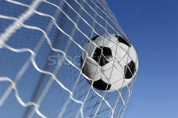футбольным мячом назад цель спорт мяча Сток-фото © mikdam