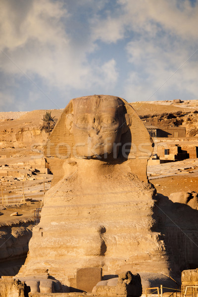 Piramide estate statua storia umani african Foto d'archivio © mikdam