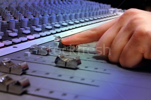 Stock photo: Recording Studio Mixing Console