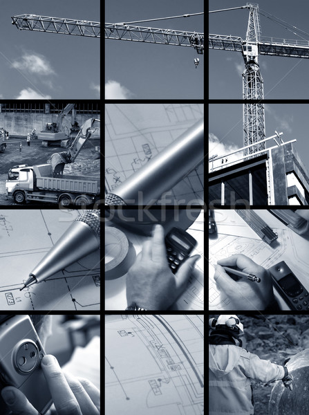 Collage of Construction ambiance Stock photo © mikdam