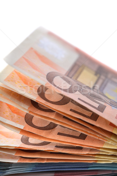 Euro bankjegyek színes közelkép bank jegyzetek Stock fotó © mikdam