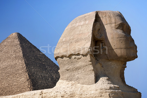 	Sphinx and Pyramid Stock photo © mikdam