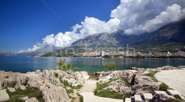 City Makarska Stock photo © mikdam