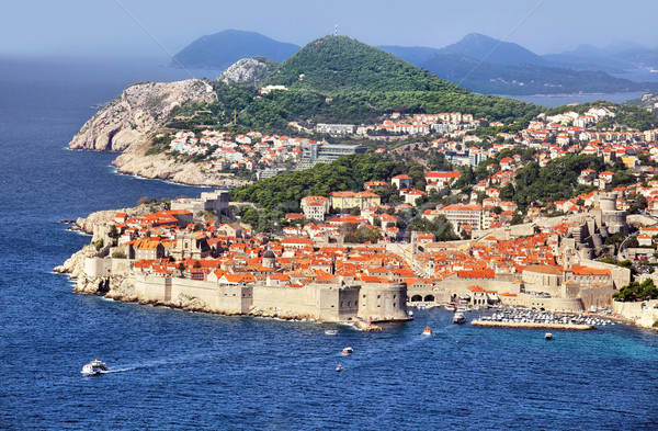Dubrovnik twierdza wody miasta kościoła niebieski Zdjęcia stock © mikdam