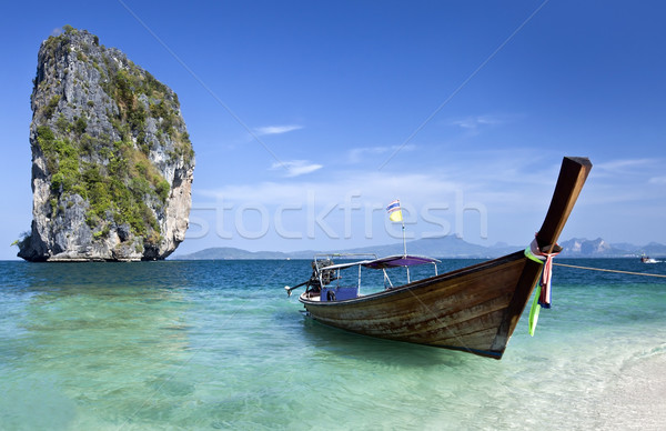 Uzun kuyruk tekne Tayland Stok fotoğraf © mikdam