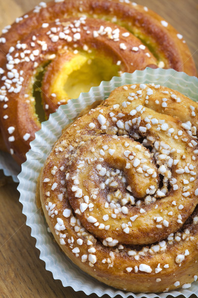 Fresh Cinnamon Buns Stock photo © mikdam