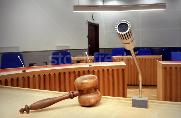 üres tárgyalóterem belső modern szoba törvény Stock fotó © mikdam