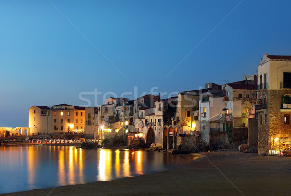 город Сицилия природы синий песок ночь Сток-фото © mikdam