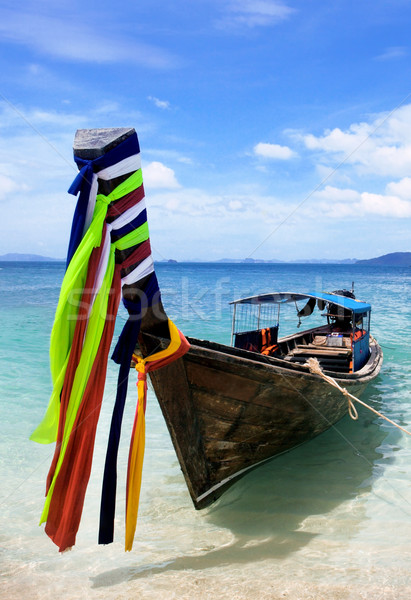 Largo cola barco Tailandia Foto stock © mikdam