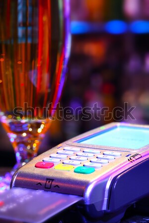 Paying Drink With Credit Card Stock photo © mikdam