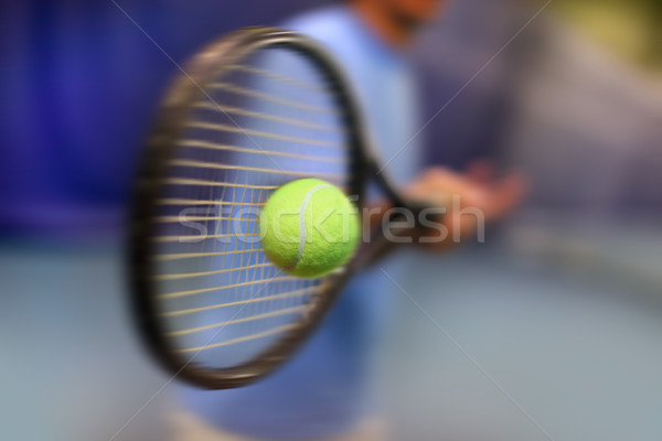 Maschio azione sport tennis palla Foto d'archivio © mikdam